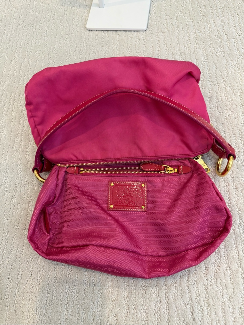 Prada Tessuto nylon jeweled crystal y2k shoulder bag - Picture 11 of 17